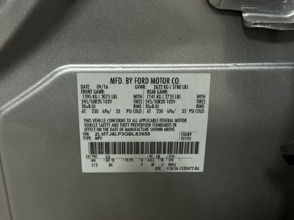 2016 Lincoln MKX Reserve