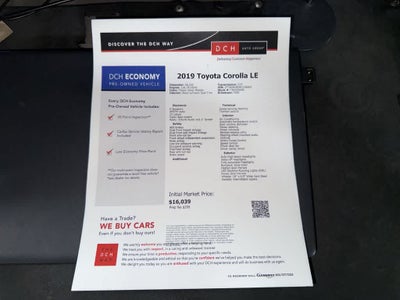 2019 Toyota Corolla L