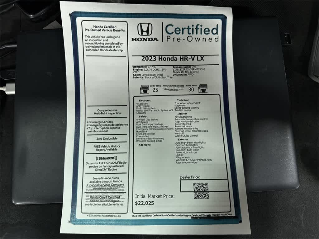 2023 Honda HR-V LX
