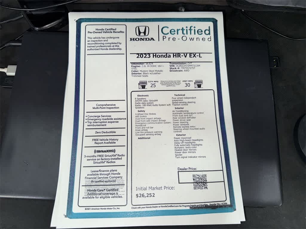 2023 Honda HR-V EX-L