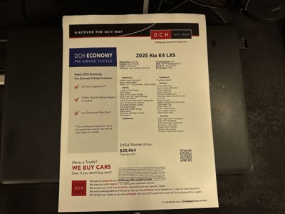 2025 Kia K4 LXS