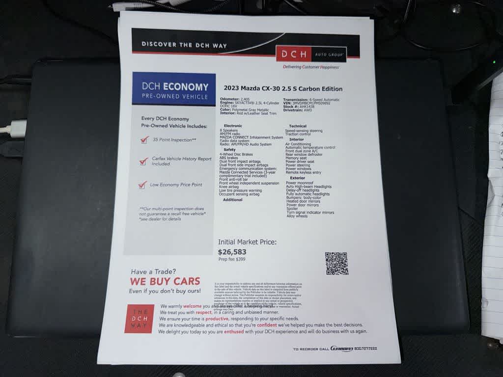 2023 Mazda Mazda CX-30 2.5 S Carbon Edition