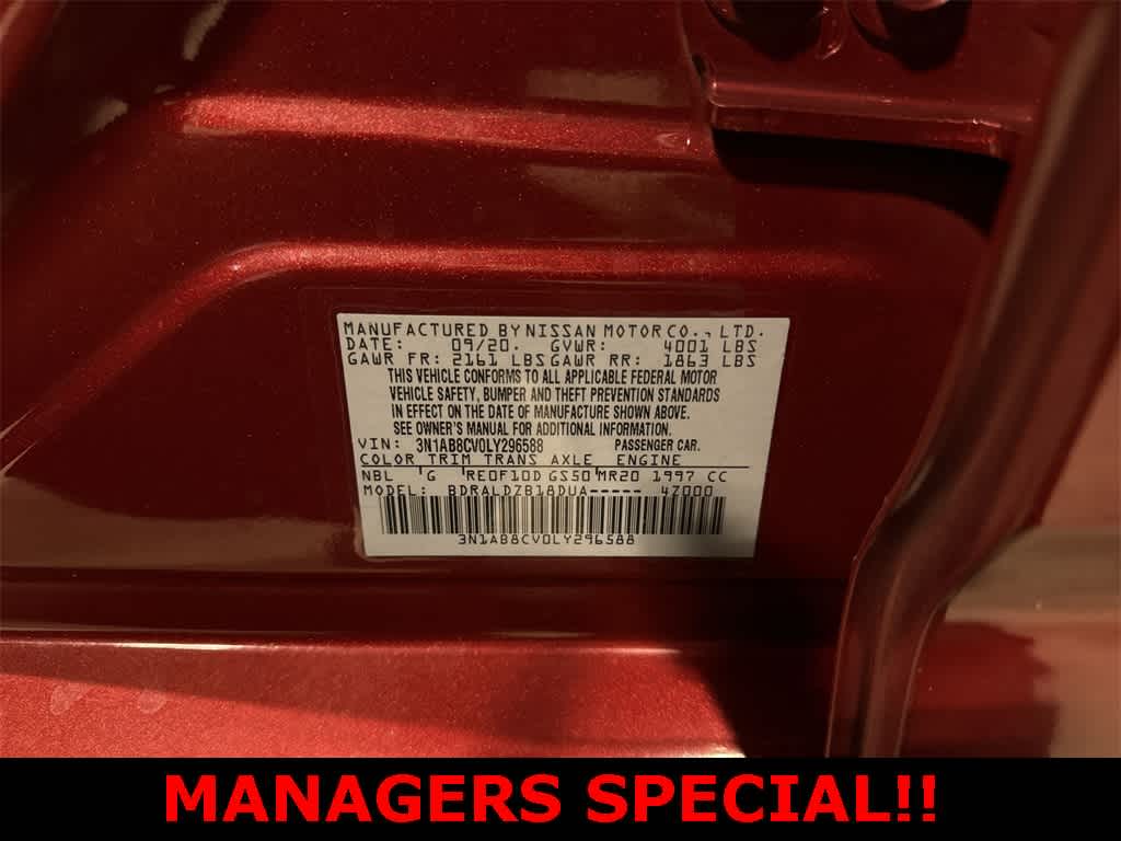 2020 Nissan Sentra SV