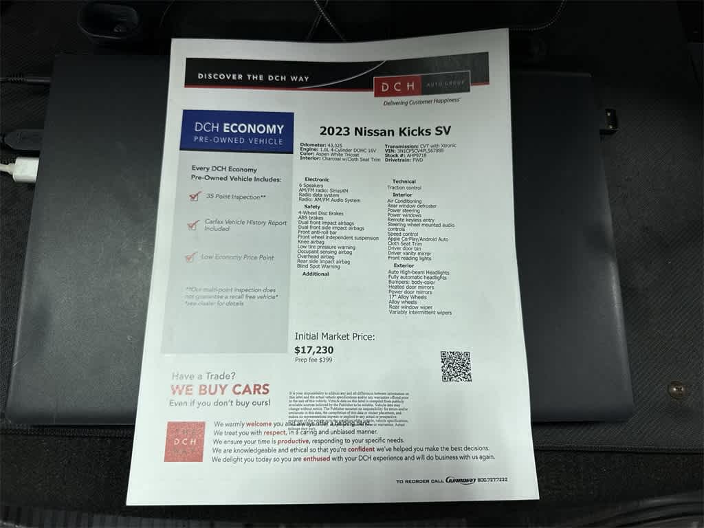 2023 Nissan Kicks SV