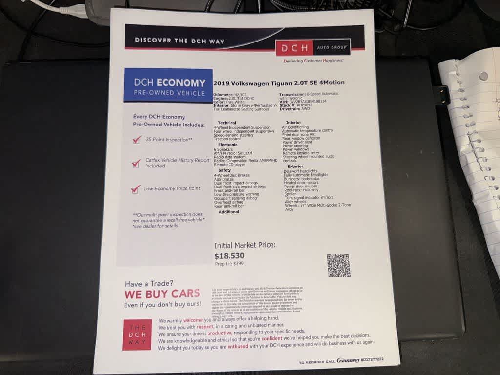 2019 Volkswagen Tiguan SE