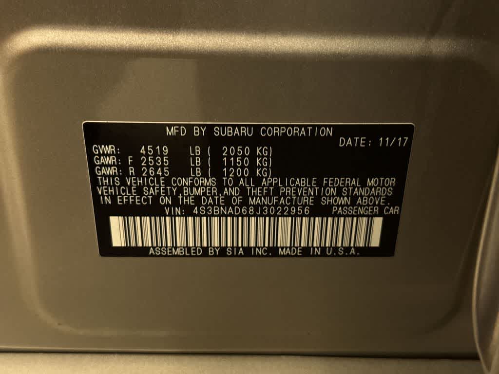 2018 Subaru Legacy Premium