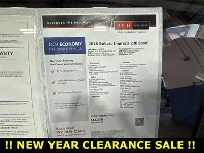 2018 Subaru Impreza Sport