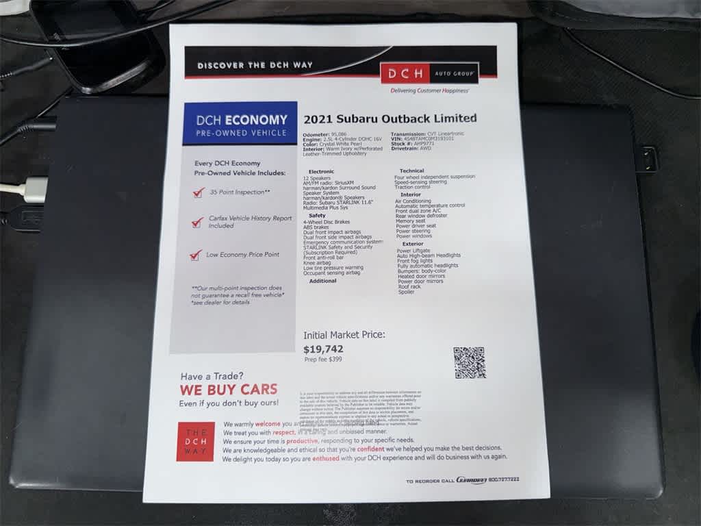 2021 Subaru Outback Limited