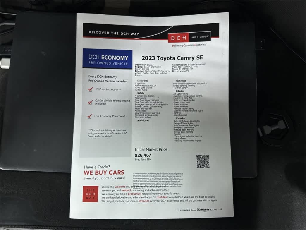 2023 Toyota Camry SE