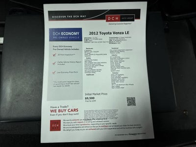 2012 Toyota Venza LE