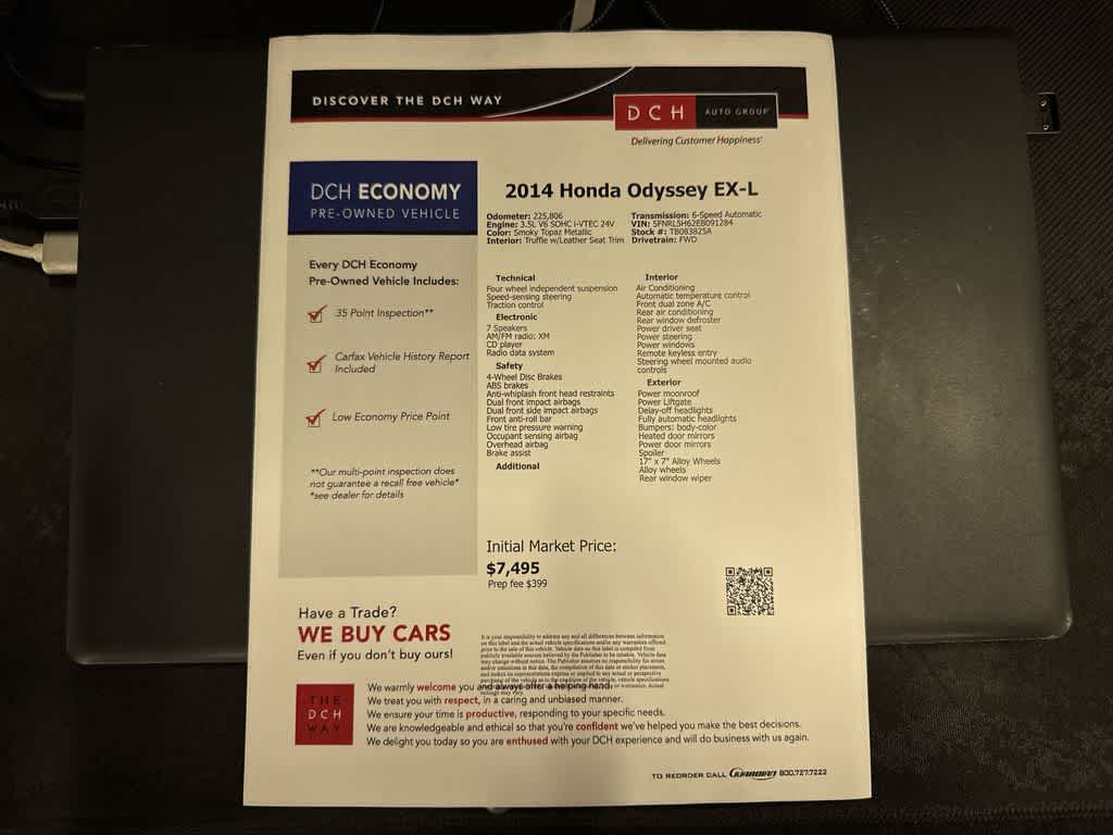 2014 Honda Odyssey Base