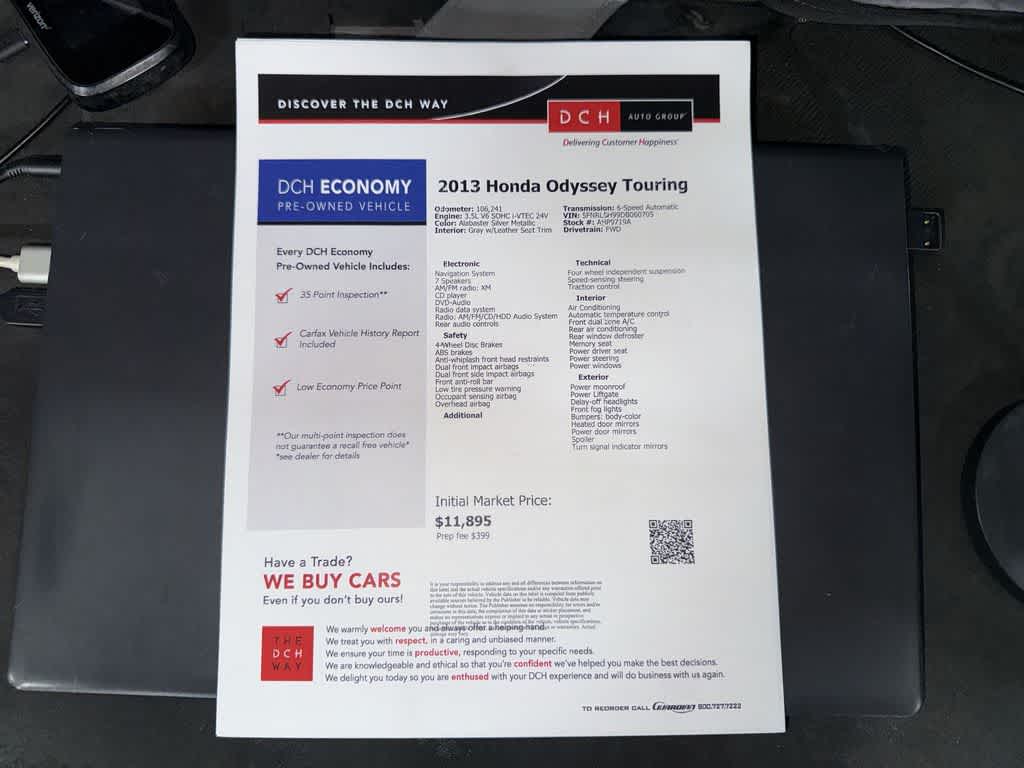 2013 Honda Odyssey Touring