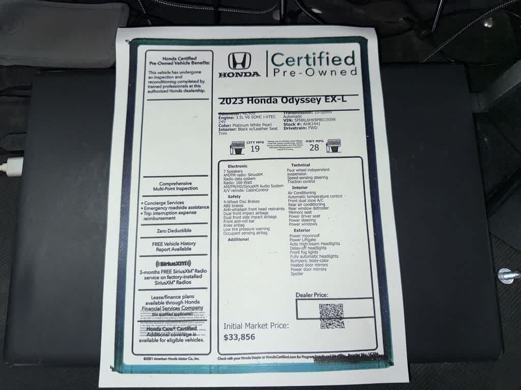 2023 Honda Odyssey EX-L