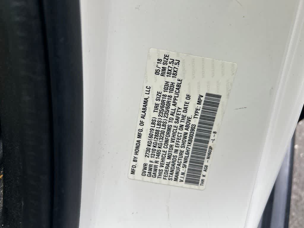 2019 Honda Odyssey EX-L