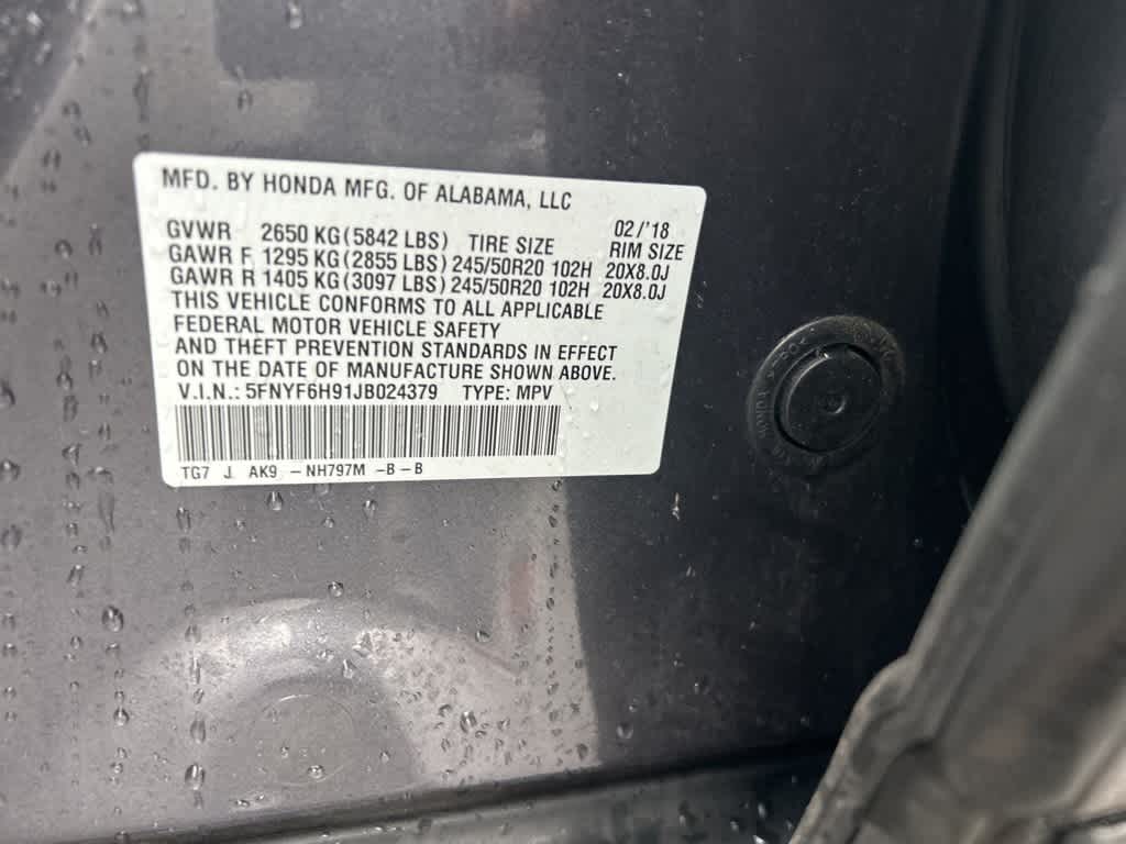 2018 Honda Pilot Touring