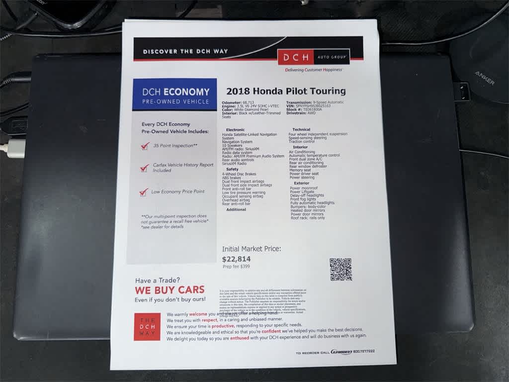 2018 Honda Pilot Touring