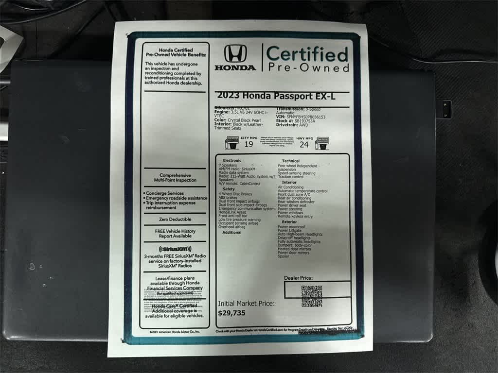 2023 Honda Passport EX-L