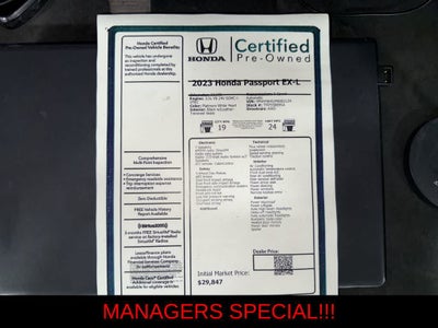 2023 Honda Passport EX-L