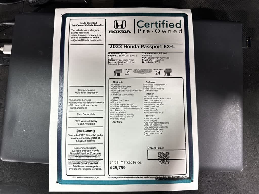 2023 Honda Passport EX-L