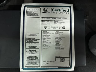2024 Honda Passport Black Edition