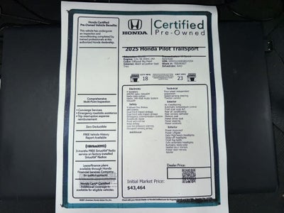 2025 Honda Pilot TrailSport