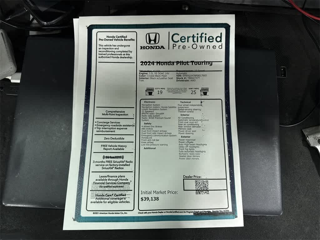2024 Honda Pilot Touring