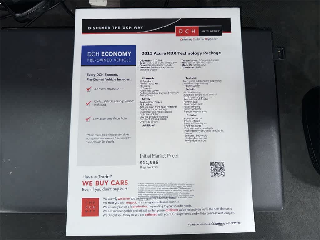 2013 Acura RDX Tech Pkg