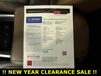 2019 Acura MDX w/Technology Pkg