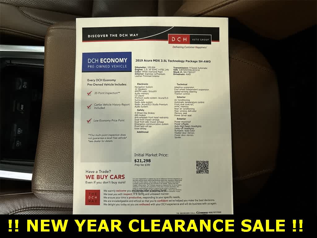 2019 Acura MDX w/Technology Pkg