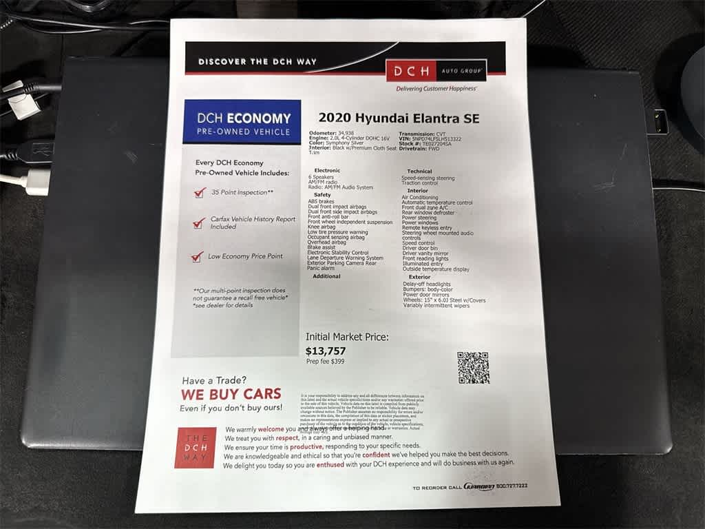 2020 Hyundai Elantra SE