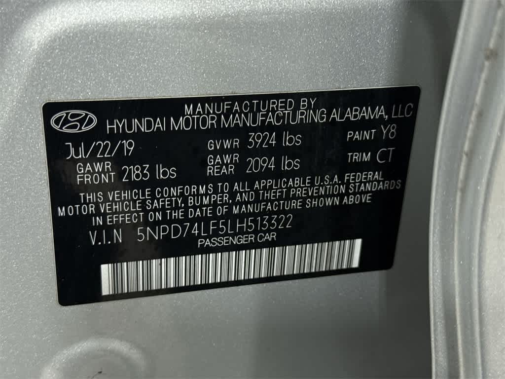 2020 Hyundai Elantra SE