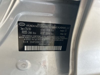 2020 Hyundai Elantra Value Edition