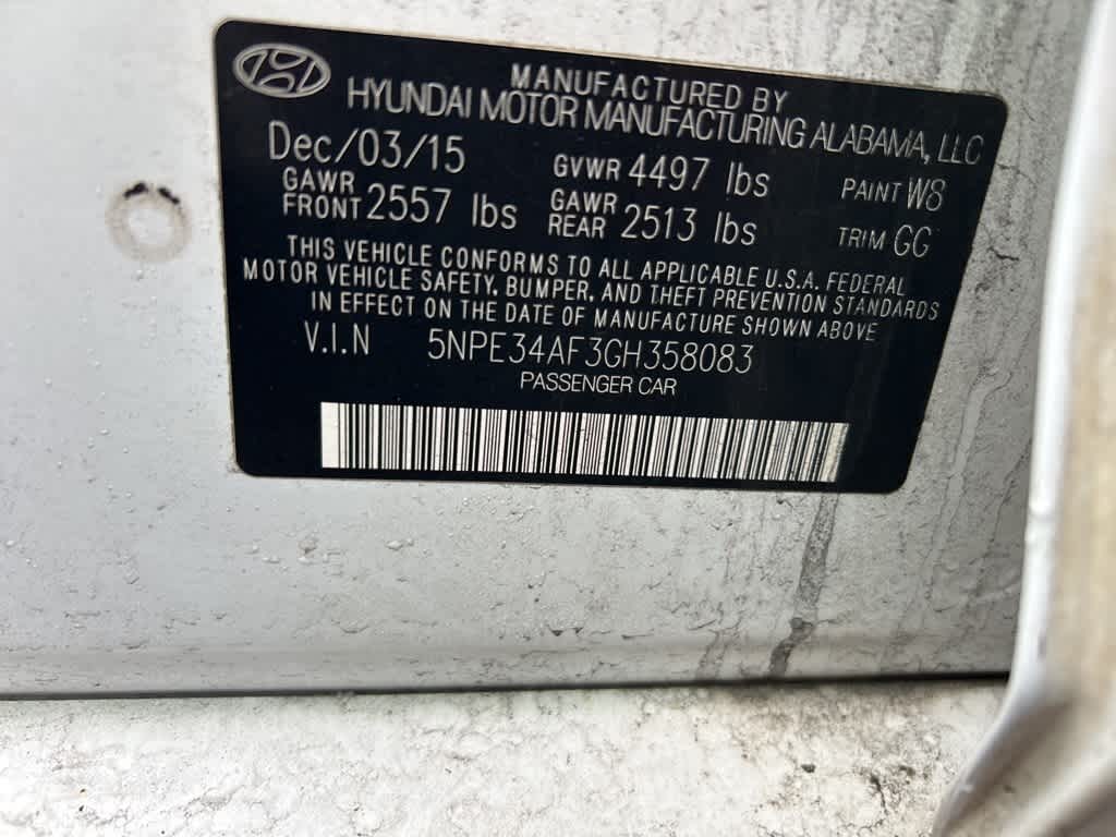 2016 Hyundai Sonata 2.4L Sport