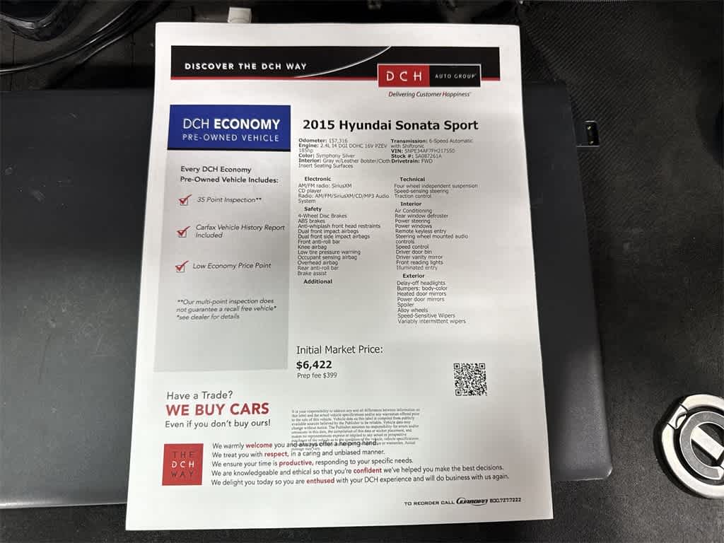 2015 Hyundai Sonata 2.4L Sport