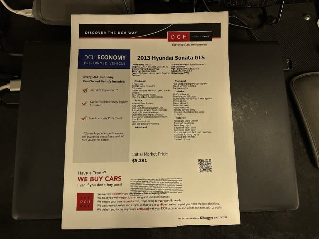 2013 Hyundai Sonata GLS