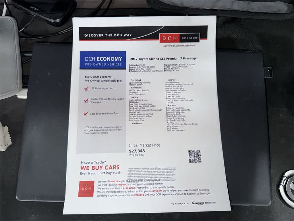 2017 Toyota Sienna Limited Premium