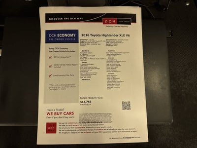 2016 Toyota Highlander XLE