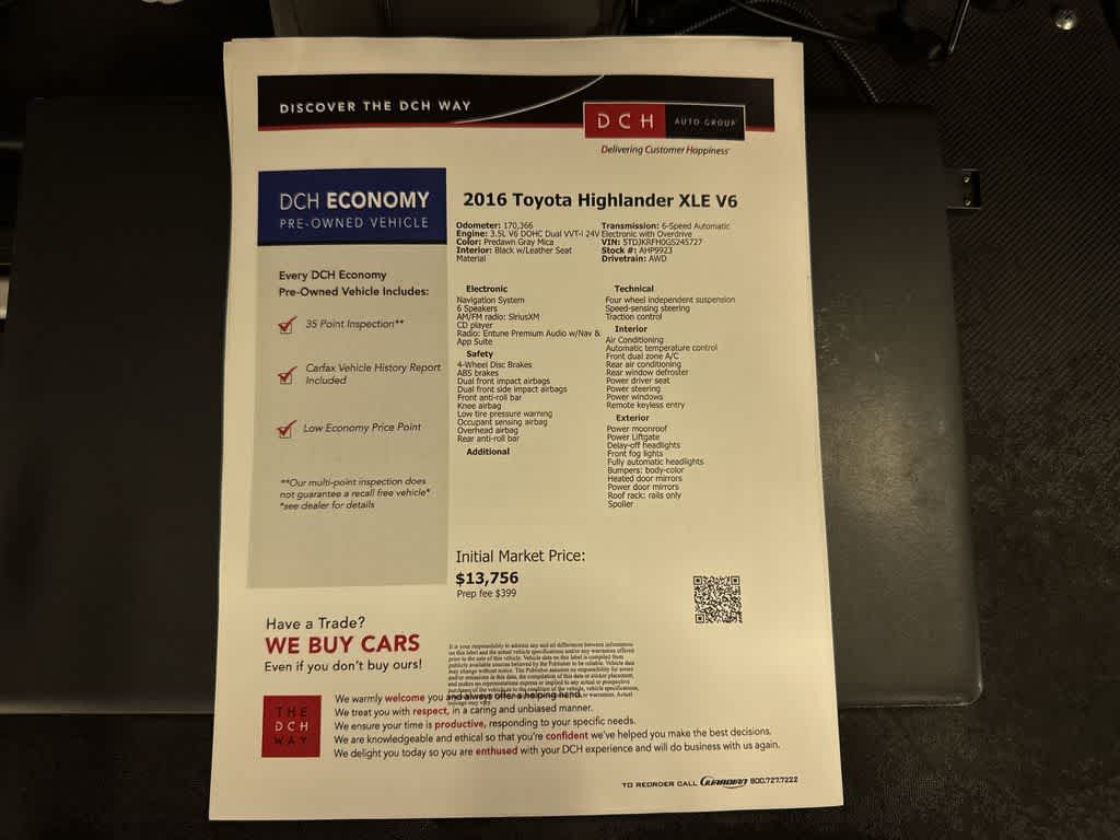 2016 Toyota Highlander XLE