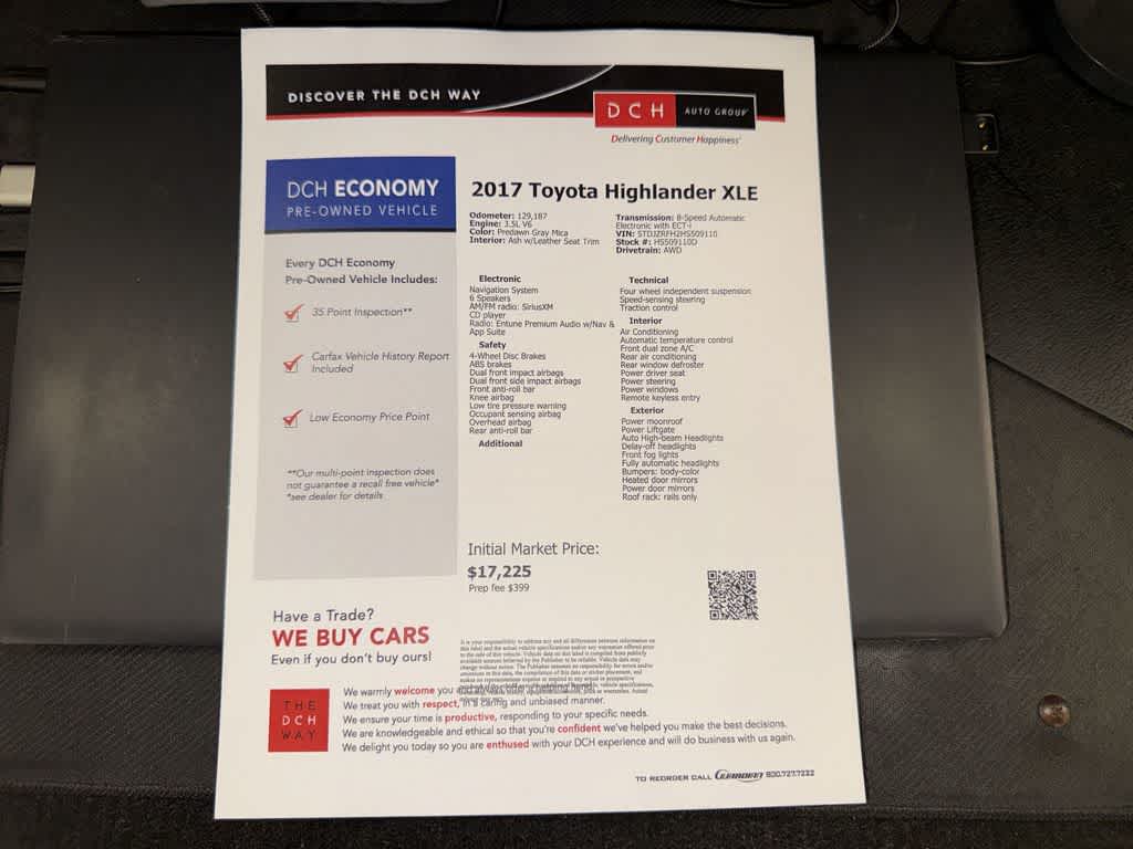 2017 Toyota Highlander XLE