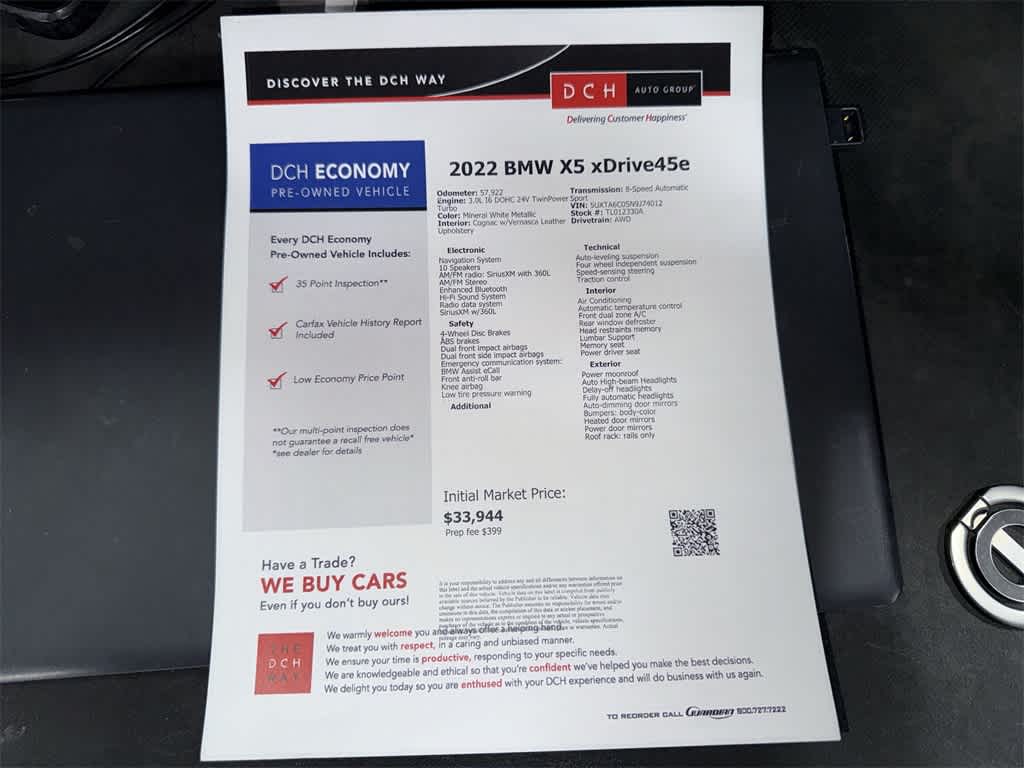 2022 BMW X5 xDrive45e