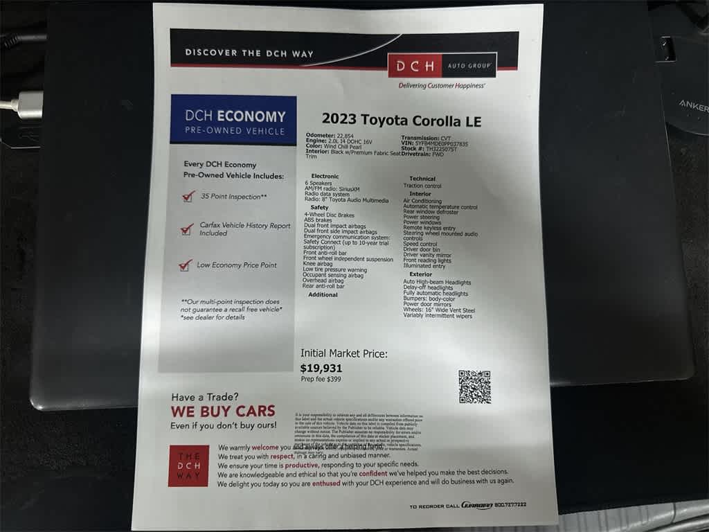 2023 Toyota Corolla LE