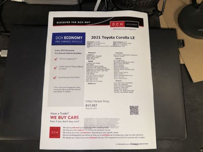 2021 Toyota Corolla LE