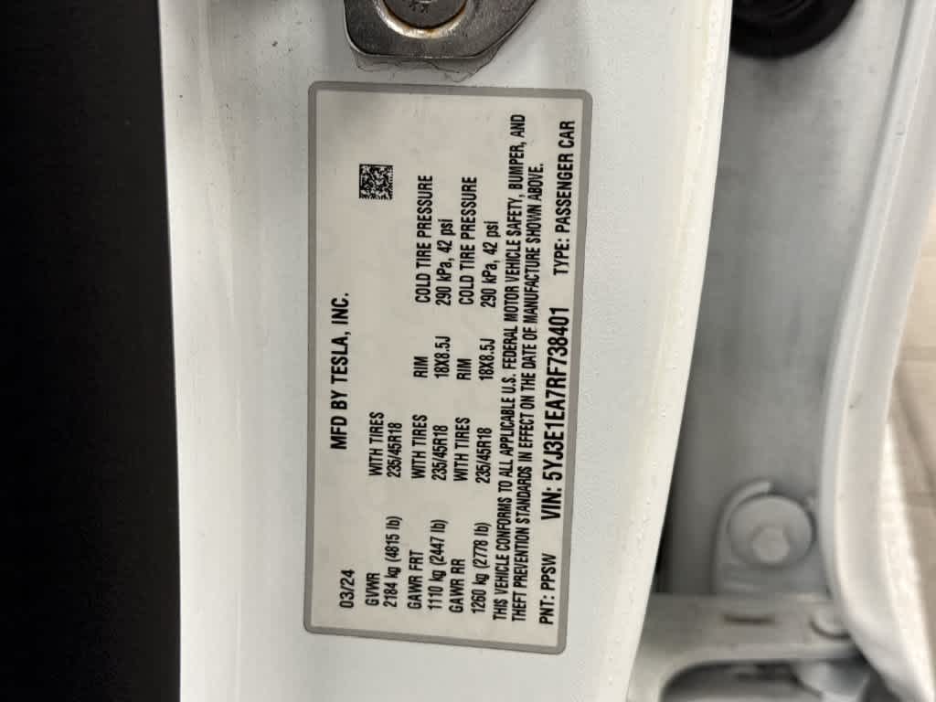 2024 Tesla Model 3 RWD
