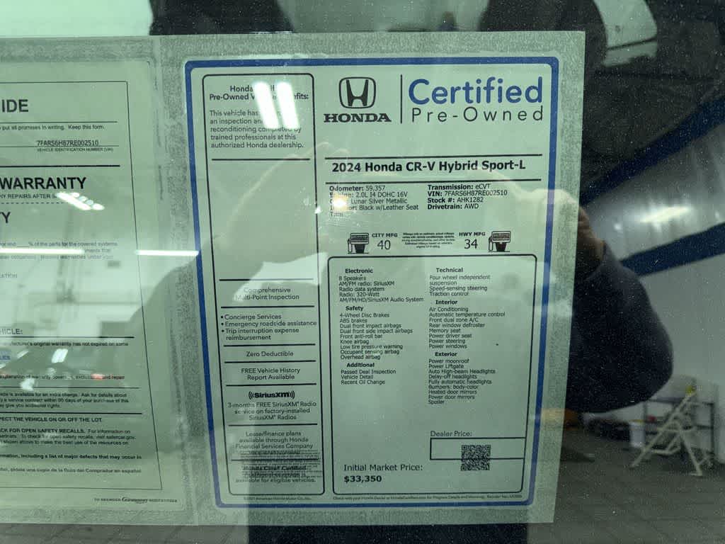2024 Honda CR-V Hybrid Sport-L