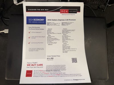 2016 Subaru Impreza Premium
