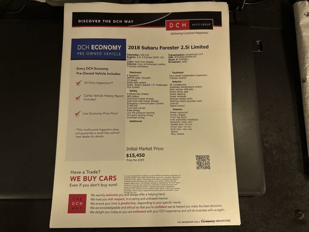2018 Subaru Forester Limited