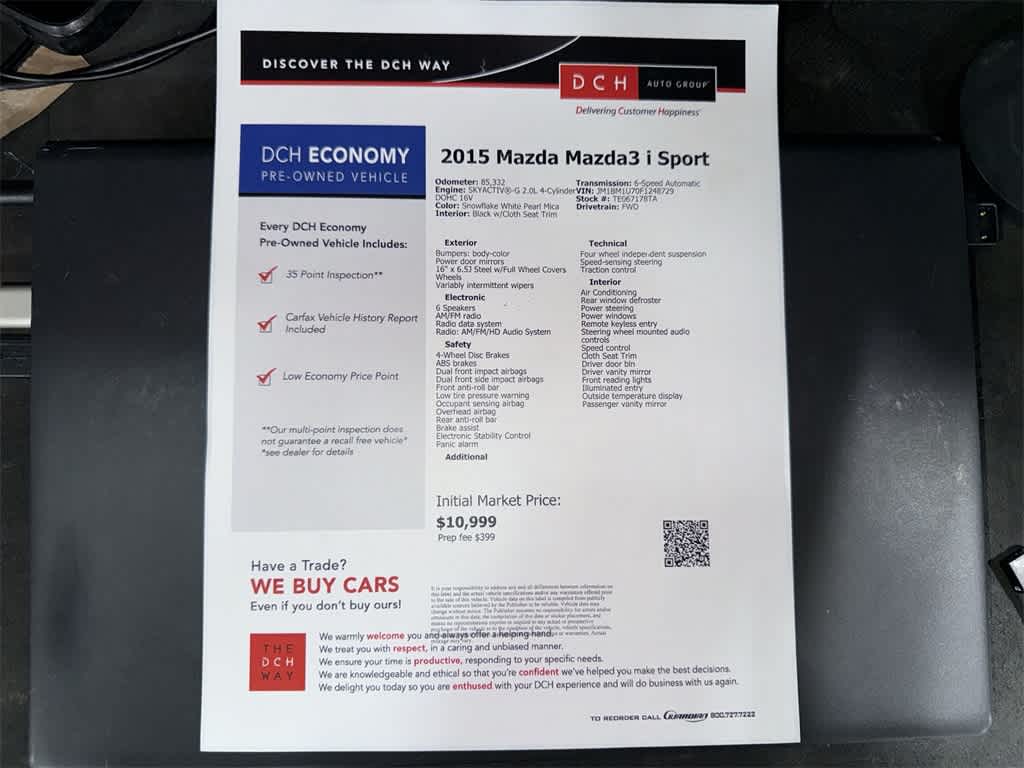 2015 Mazda MAZDA3 i Sport