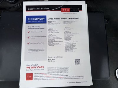 2019 Mazda MAZDA3 w/Preferred Pkg