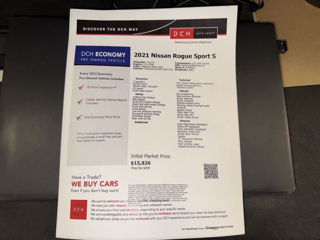 2021 Nissan Rogue Sport S