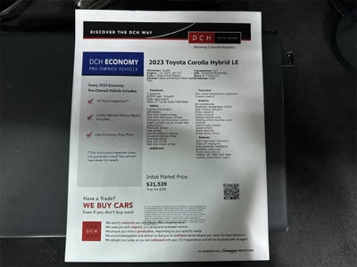 2023 Toyota Corolla Hybrid LE